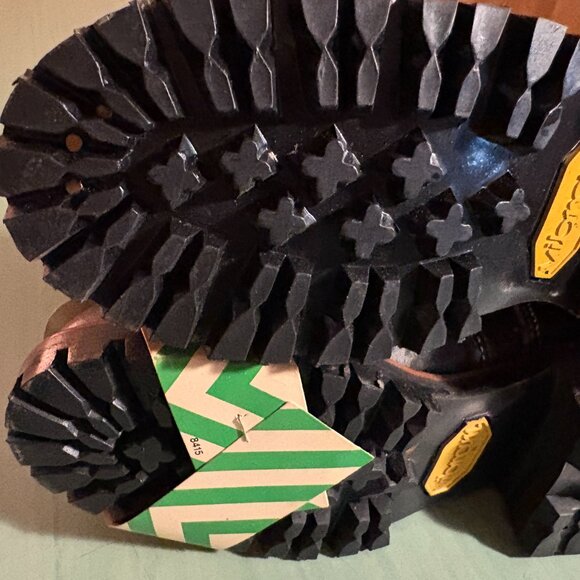 NEW Vtg Georgia Steel Toe Logger Black Biker Punk Boots Mens 7 E Womens 8.5 / 9 - Picture 10 of 11